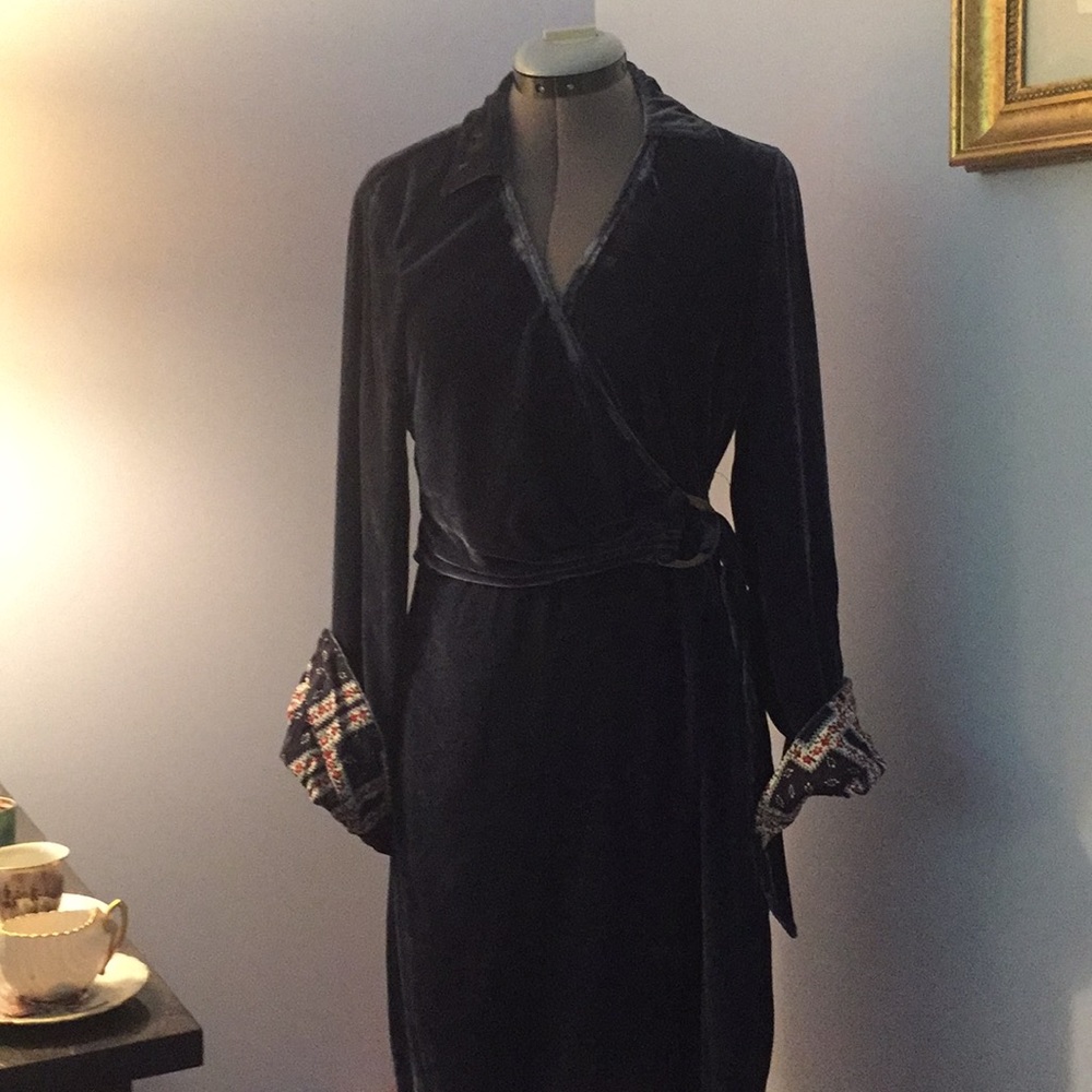 Anthropologie velvet dress